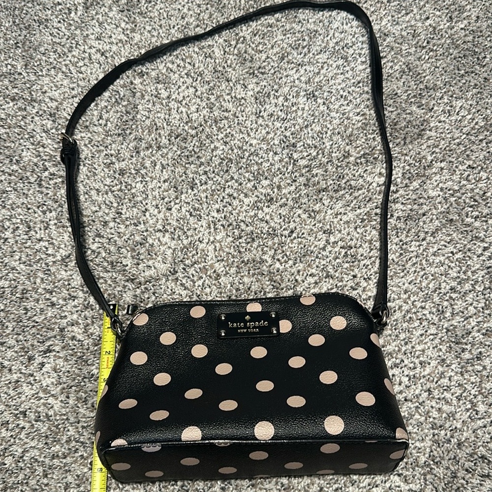 Kate Spade crossbody bag with tan dots